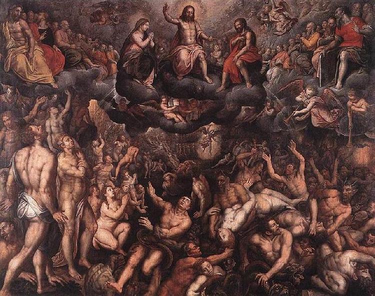 Raphael Coxie The Last Judgment. Spain oil painting art